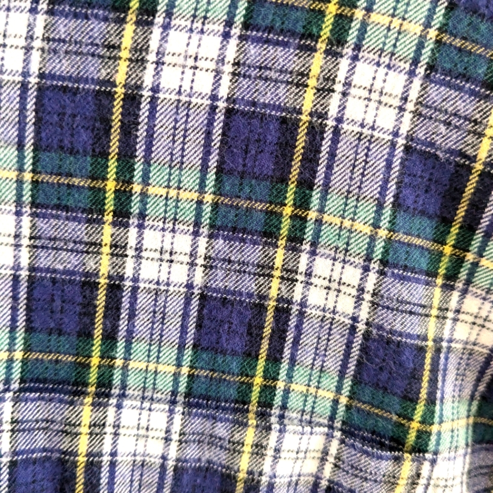 SOLD J. Crew Scotch Plaid Button-Up Shirt sz L - Picture 2 of 8